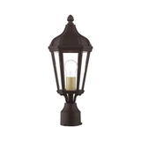 Morgan 1 Light Outdoor Post Top Lantern 7 x 17.75 Inches by Livex - 76184