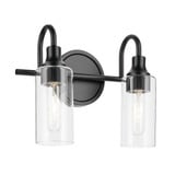 Kavi 2 Light Bath Vanity 10 Inch Tall and 12.5 Inch Wide by Kichler - 55210