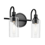 Kavi 2 Light Bath Vanity 10 Inch Tall and 12.5 Inch Wide by Kichler - 55210