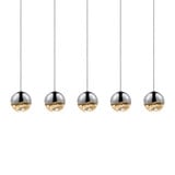 Grapes 5 LED Medium Pendant 3.25 Inch Tall and 37.25 Inch Wide by Sonneman - 2921-MED