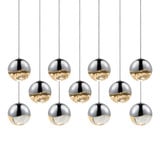 Grapes 11 LED Large Pendant 3.75 Inch Tall and 37.5 Inch Wide by Sonneman - 2922-LRG