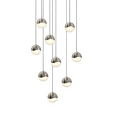 Grapes 9 LED Small Pendant 2.5 Inch Tall and 12.5 Inch Wide by Sonneman - 2916-SML