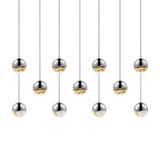 Grapes 11 LED Small Pendant 2.5 Inch Tall and 36.25 Inch Wide by Sonneman - 2922-SML