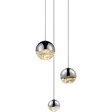 Grapes 3 LED Assorted Pendant 3.75 Inch Tall and 8.25 Inch Wide by Sonneman - 2914-AST