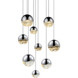 Grapes 9 LED Assorted Pendant 3.75 Inch Tall X 13.75 Inch Wide by Sonneman - 2916-AST