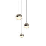 Grapes 3 LED Assorted Pendant 3.75 Inch Tall and 8.25 Inch Wide by Sonneman - 2914-AST