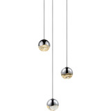 Grapes 3 LED Small Pendant 2.5 Inch Tall and 7 Inch Wide by Sonneman - 2914-SML
