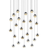 Grapes 24 LED Small Pendant 2.5 Inch Tall and 25.5 Inch Wide by Sonneman - 2918-SML