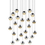 Grapes 24 LED Medium Pendant 3.25 Inch Tall and 26.25 Inch Wide by Sonneman - 2918-MED