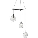 Cantina 3 LED Small Pendant 12 Inch Tall and 30 Inch Wide by Sonneman - 2995-SML