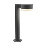 REALS 1 LED Plate Cap and White Cylinder Bollard 16 Inch Tall by Sonneman - 7303PCFW