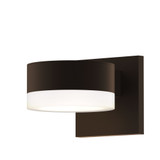 REALS 2 LED Plate and White Cylinder Lens Wall Sconce 5 Inch by Sonneman - 7302PLFW