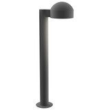 REALS 1 LED Dome Cap and Plate Lens Bollard 23.75 Inch Tall by Sonneman - 7304DCPL