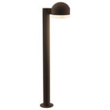 REALS 1 LED Dome Cap and White Cylinder Bollard 29.75 Inch Tall by Sonneman - 7305DCFW
