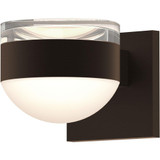 REALS 2 LED Clear Cylinder and Dome Lens Wall Sconce 5 Inch by Sonneman - 7302FHDL