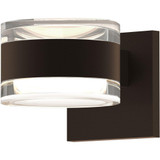 REALS 2 LED Clear Cylinder Lenses Wall Sconce 5 Inch Wide by Sonneman - 7302FHFH