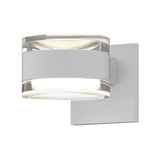 REALS 2 LED Clear Cylinder Lenses Wall Sconce 5 Inch Wide by Sonneman - 7302FHFH