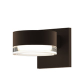 REALS 1 LED Plate Cap and Clear Cylinder Wall Sconce 5 Inch by Sonneman - 7300PCFH