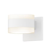 REALS 2 LED White Cylinder Lenses Wall Sconce 5 Inch Wide by Sonneman - 7302FWFW