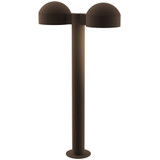 REALS 2 LED Dome Cap and Plate Lens Double Bollard 23.75 Inch by Sonneman - 7307DCPL