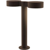 REALS 2 LED Plate Cap and Plate Lens Double Bollard 16 Inch by Sonneman - 7306PCPL