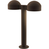 REALS 2 LED Dome Cap and Plate Lens Double Bollard 17.75 Inch by Sonneman - 7306DCPL