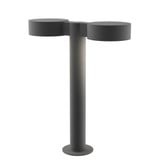 REALS 2 LED Plate Cap and Plate Lens Double Bollard 16 Inch by Sonneman - 7306PCPL