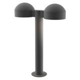 REALS 2 LED Dome Cap and Plate Lens Double Bollard 17.75 Inch by Sonneman - 7306DCPL