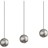 Hemisphere 3 LED Pendant 4 Inch Tall and 10.75 Inch Wide by Sonneman - 7506