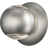 Hemisphere 2 LED Wall Sconce 4 Inch Wide by Sonneman - 7502