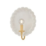 Paulette 1 Light Wall Sconce 11.25 Inch Tall and 9.75 Inch Wide by Mitzi - H1140101