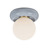 Tyra 1 Light Flush Mount 6 Inch Tall and 8.75 Inch Wide by Mitzi - H1160501