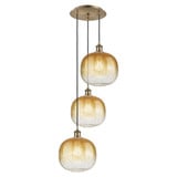 Brookhaven Sphere 3 Light Cord Hung Pendant 37X 17 Inch Wide by Innovations - 113B-3P-G481-10