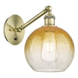 Brookhaven Globe 1 Light Adjustable Wall Sconce 10.13 Inch by Innovations - 317-1W-G483-8