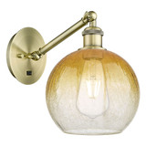 Brookhaven Globe 1 Light Adjustable Wall Sconce 10.13 Inch by Innovations - 317-1W-G483-8