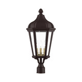 Morgan 3 Light Outdoor Post Top Lantern 11 x 25.25 Inches by Livex  - 76194