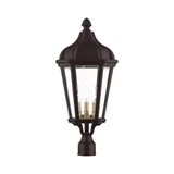 Morgan 3 Light Outdoor Post Top Lantern 11 x 25.25 Inches by Livex - 76194