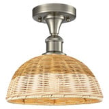 Bristol Natural II 1 Light Semi Flush Mount 9.5X 9 Inch Wide by Innovations - 516-1C-NBD2-9
