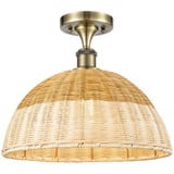 Bristol Natural II 1 Light Semi Flush Mount 15.75 Inch Wide by Innovations - 516-1C-NBD2-16