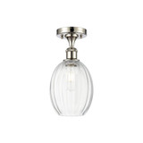Preston 1 Light Bulb Shade Semi Flush Mount 12 X 6.25 Inch by Innovations - 516-1C-G459-6