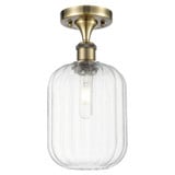 Preston 1 Light Jar Semi Flush Mount 13 Inch X 6.75 Inch by Innovations - 516-1C-G460-7
