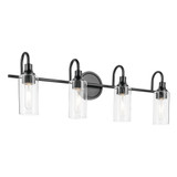 Kavi 4 Light Bath Vanity 10 Inch Tall and 31.5 Inch Wide by Kichler - 55212