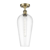 Chelsea 1 Light Semi Flush Mount 20 Inch Tall X 8 Inch Wide by Innovations - 516-1C-G456-8