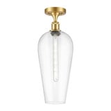 Chelsea 1 Light Semi Flush Mount 20 Inch Tall X 8 Inch Wide by Innovations - 516-1C-G456-8