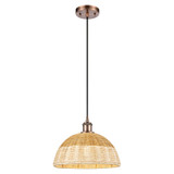 Bristol Natural II 1 Light Cord Hung Mini Pendant 9 Inch by Innovations - 516-1P-NBD2-12