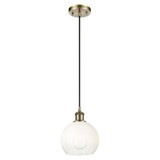 Brookhaven Globe 1 Light Ballston Cord Hung Mini Pendant by Innovations - 516-1P-G483-8