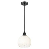 Brookhaven Globe 1 Light Ballston Cord Hung Mini Pendant by Innovations - 516-1P-G483-8