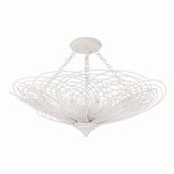 Doral 6 Light 24 Inch Wide Semi Flush Mount by Crystorama - DOR-B7706_CEILING