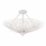 Doral 6 Light 24 Inch Wide Semi Flush Mount by Crystorama - DOR-B7706_CEILING