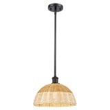 Bristol Natural II 1 Light Stem Hung Mini Pendant 9 Inch by Innovations - 516-1S-NBD2-12